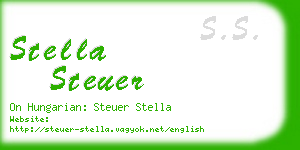 stella steuer business card
